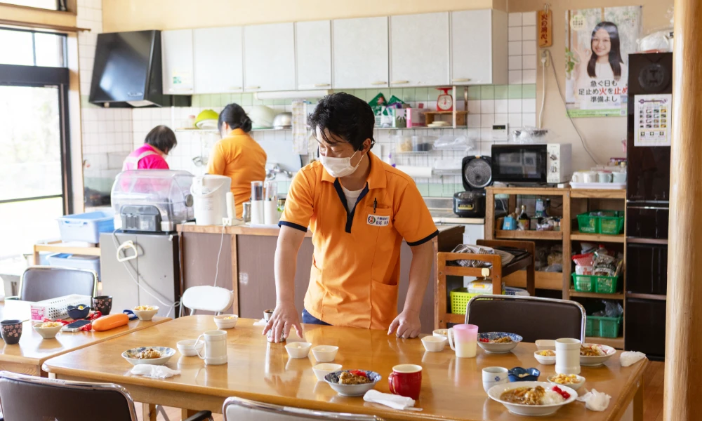 スタッフがやさしく見守り、支えます